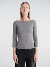FLORE FLORE - Steffi Tee in Melee Grey
