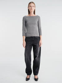 FLORE FLORE - Steffi Tee in Melee Grey