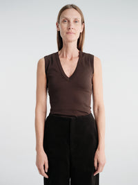FLORE FLORE - Dewi Tank in Dark Brown