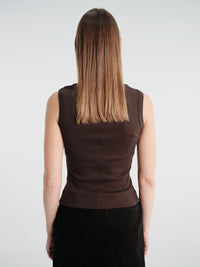 FLORE FLORE - Dewi Tank in Dark Brown