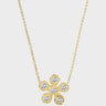 Elhanati - Small Flores 0.30ct Necklace in 18K Yellow Gold