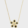 Elhanati - Small Flores 0.30ct Black Necklace in 18K Yellow Gold