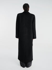 The Frankie Shop - Gaia Double Breasted Coat in Black