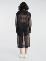 The Frankie Shop - Peri Sheer Midi Skirt - Black in Black