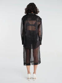 The Frankie Shop - Peri Sheer Midi Skirt - Black in Black