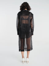 The Frankie Shop - Peri Sheer Shirt in Black