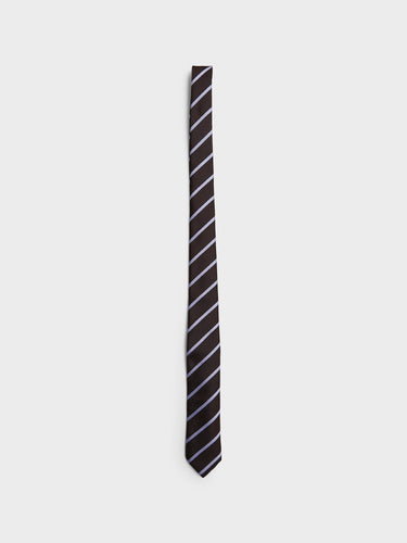 The Frankie Shop - Lene Striped Tie in Brown