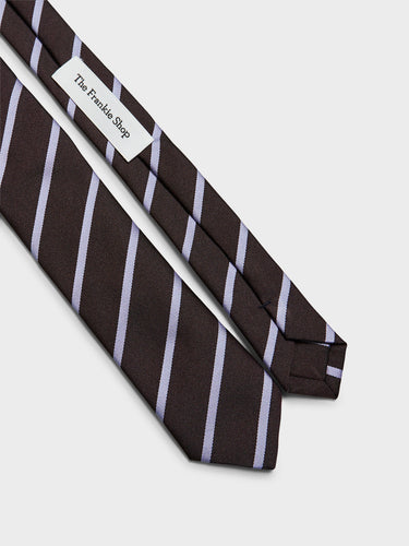 The Frankie Shop - Lene Striped Tie in Brown