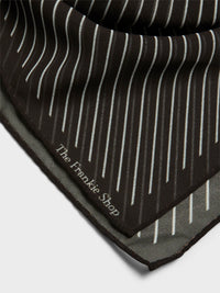 The Frankie Shop - Marais Striped Scarf in Brown and White