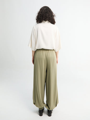 The Frankie Shop - Isola Fluid Balloon Pants in Sage