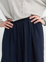 The Frankie Shop - Elie Fluid Maxi Skirt in Navy