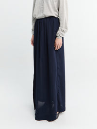 The Frankie Shop - Elie Fluid Maxi Skirt in Navy