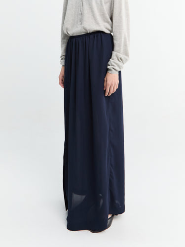 The Frankie Shop - Elie Fluid Maxi Skirt in Navy