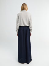 The Frankie Shop - Elie Fluid Maxi Skirt in Navy