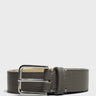 The Frankie Shop - Toni Pebbled Leather Belt in Grey