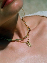Anni Lu - Golden Hour Necklace in Brass with Gold finish