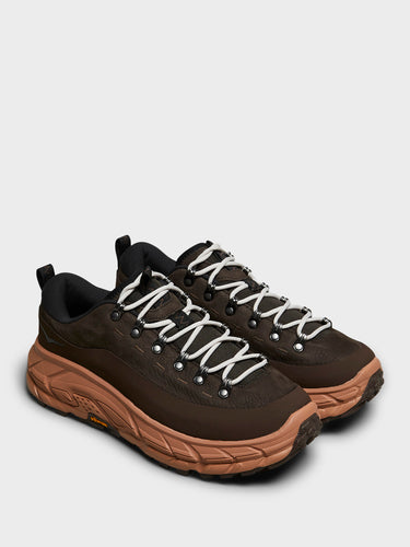Hoka One One - U Tor Summit Sneakers in Cast Iron and Walnut