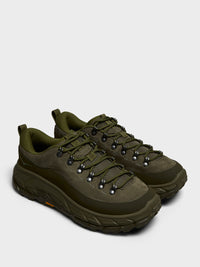 Hoka One One - U Tor Summit Sneakers in Moss Green and Spruce Green