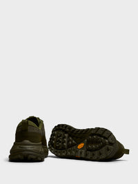Hoka One One - U Tor Summit Sneakers in Moss Green and Spruce Green