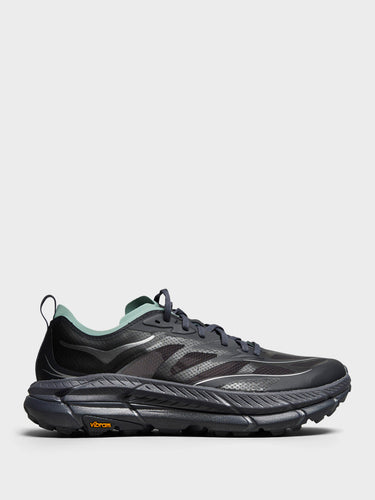 Hoka One One - U Mafate Speed 4 Lite Sneakers in Charcoal Grey and Jade