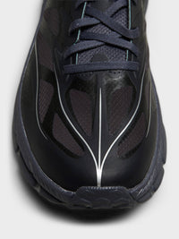 Hoka One One - U Mafate Speed 4 Lite Sneakers in Charcoal Grey and Jade