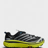 Hoka One One - Mafate Three2 Sneakers in Black and Yellow