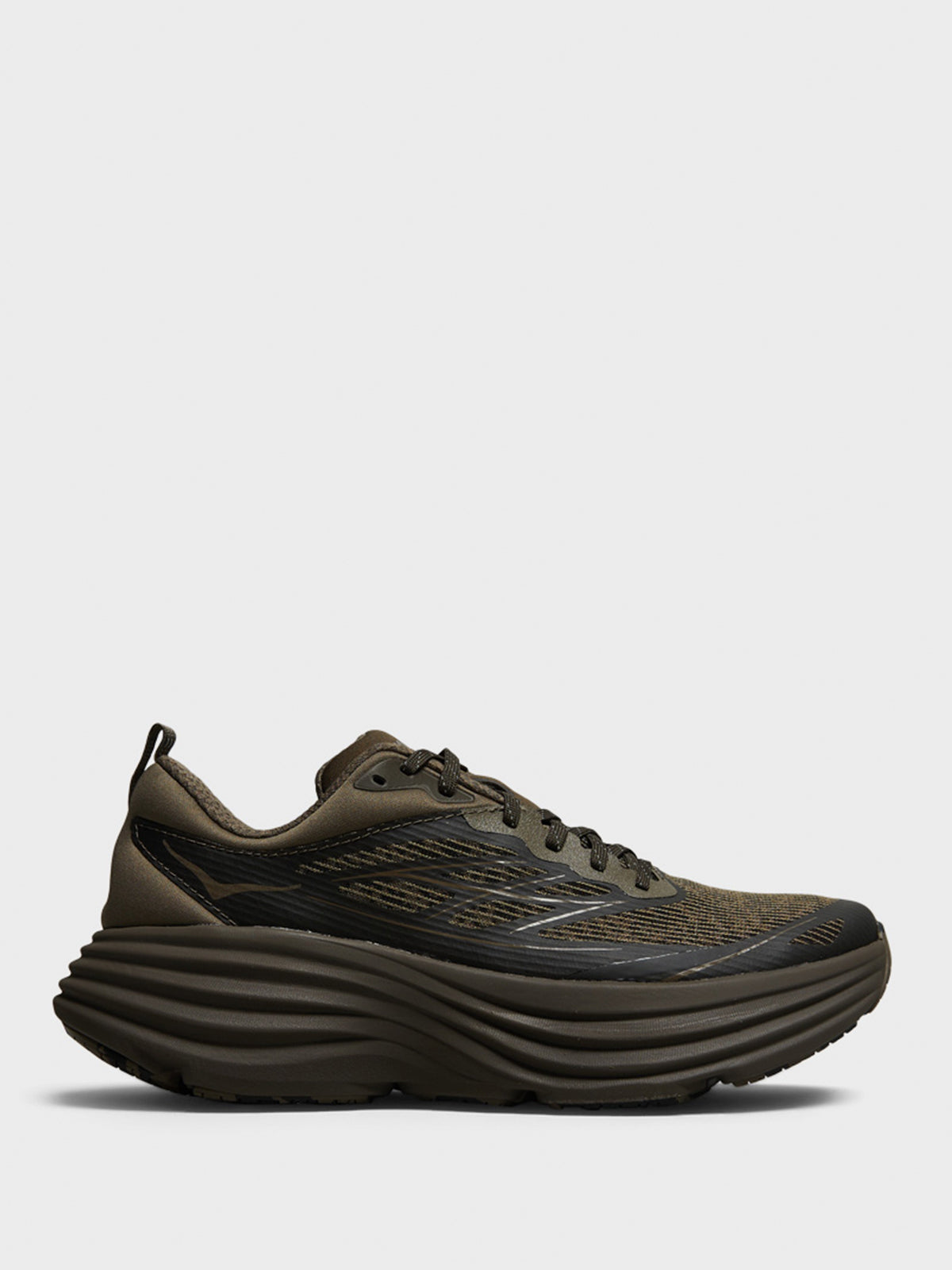 Hoka One One - Bondi 8 TS Caged Sneakers in Umber and Deep Umber