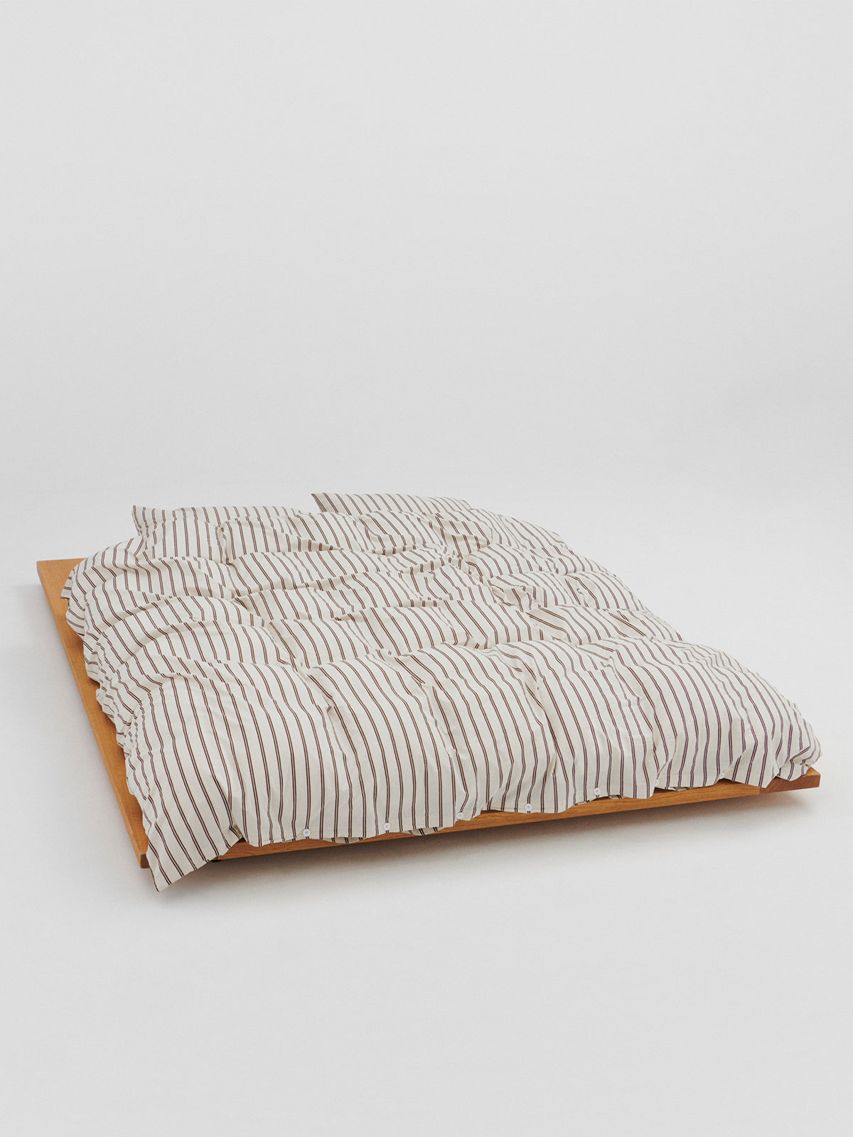 Percale Duvet Cover in Hopper Stripes