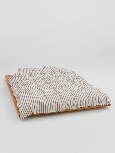 Tekla - Percale Duvet Cover in Hopper Stripes