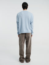 Horses - Bateau Neck Pullover in Aqua