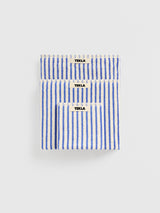Tekla - Terry Towel in Coastal Blue Stripes