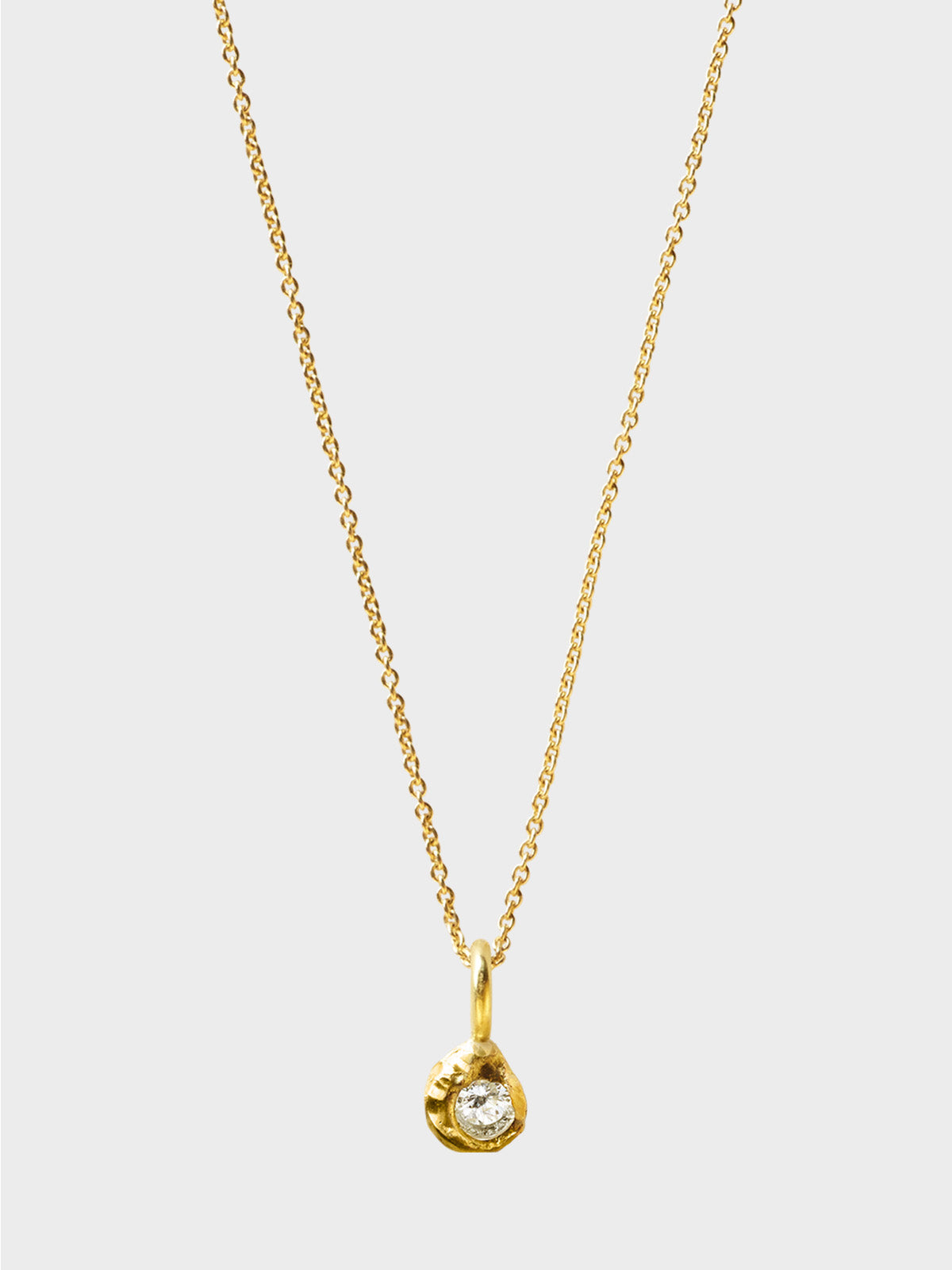 Elhanati - Iman 0.10ct Necklace in 18k Yellow Gold