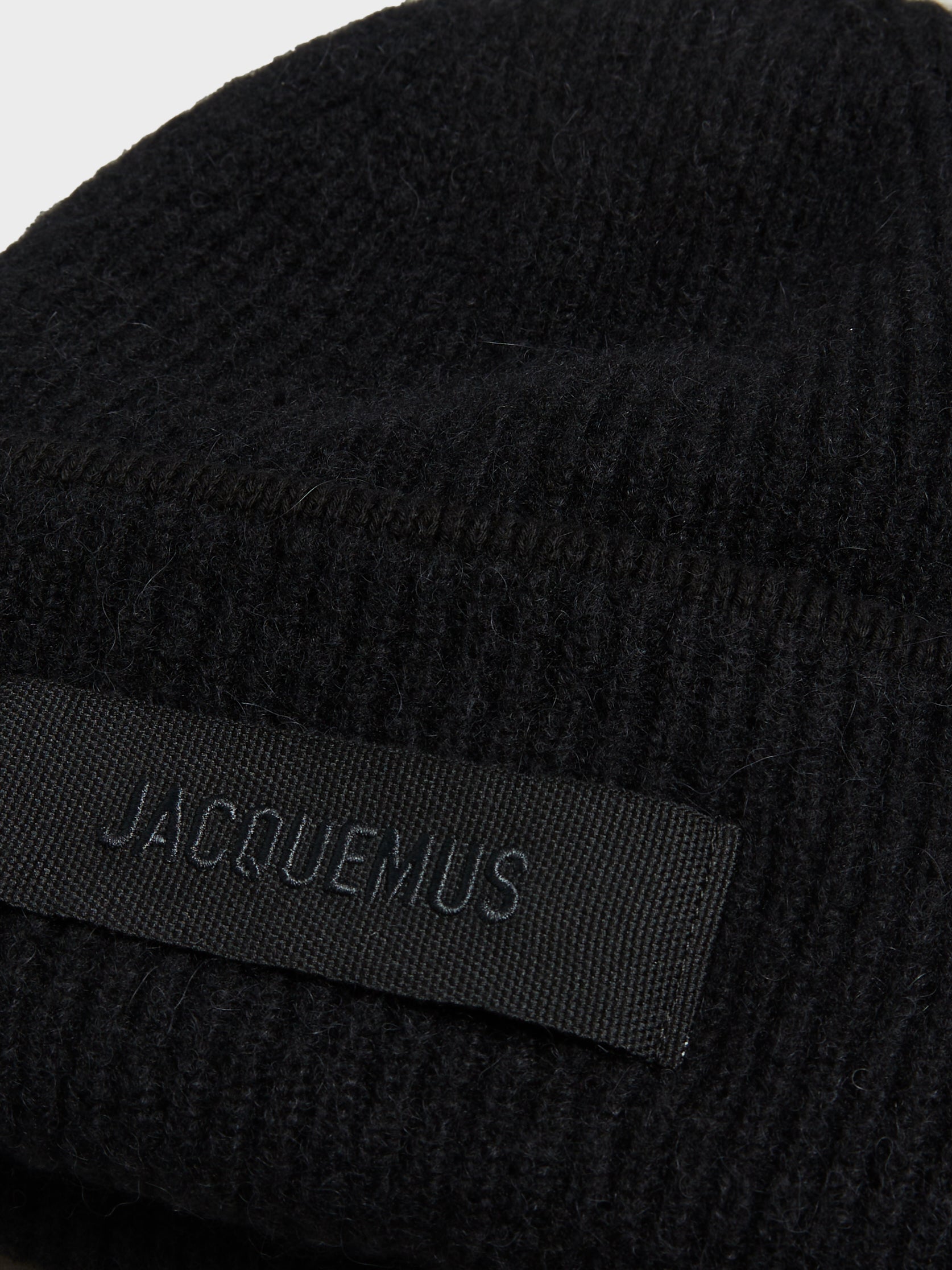 ニットキャップ・ビーニー JACQUEMUS Le Bonnet Gros Grain - Jacquemus - Wool - Black The Gros Grain beanie by JACQUEMUS | Official website