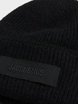Jacquemus - Le Bonnet Gros Grain Beanie in Black