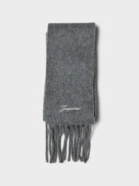 Jacquemus - L'Echarpe Tailleur Fine in Dark Grey