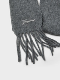 Jacquemus - L'Echarpe Tailleur Fine in Dark Grey