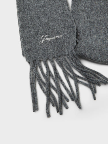 L'Echarpe Tailleur Fine in Dark Grey