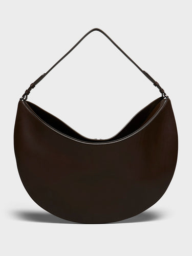 Le Ovalo Hobo Bag in Midnight Brown