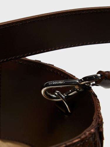 Jacquemus - Le Cabas Marino Horizonta Bag in Dark Brown
