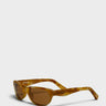 Jacquemus Eyewear - Sole Sunglasses in Beige, Matt Gold and Tobacco