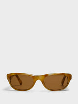 Jacquemus Eyewear - Sole Sunglasses in Beige, Matt Gold and Tobacco