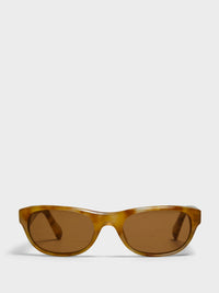 Jacquemus Eyewear - Sole Sunglasses in Beige, Matt Gold and Tobacco