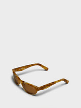 Jacquemus Eyewear - Sole Sunglasses in Beige, Matt Gold and Tobacco