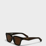 Jacquemus Eyewear - Carre Sunglasses in Metallic Brown, Gold and Brown