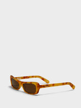 Jacquemus Eyewear - Capri Sunglasses in Beige, Gold and Brown