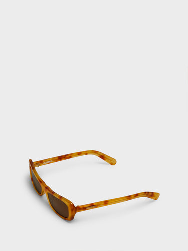 Jacquemus Eyewear - Capri Sunglasses in Beige, Gold and Brown