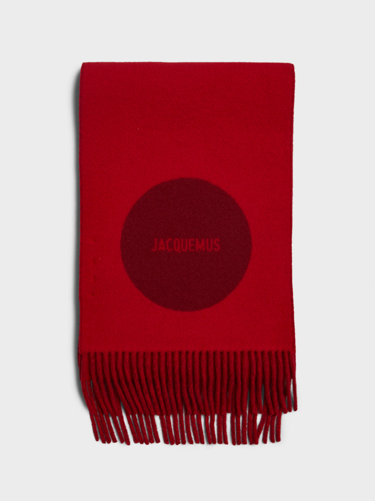 Jacquemus - L'Echarpe Rond Carre Scarf in Multi-Red