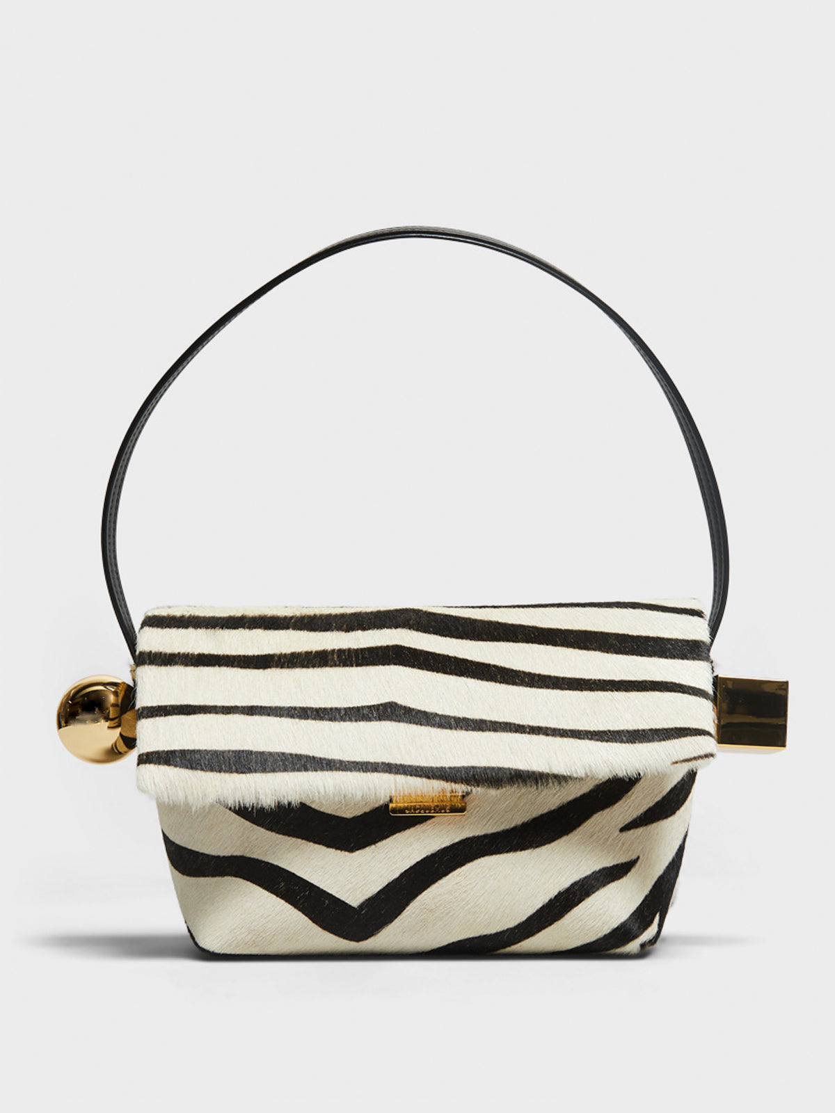 Jacquemus - Le Rond Carre Bag in Black and White Zebra