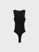 Jacquemus - Le Body Gros Grain Top in Black