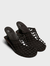 Jacquemus - Les Doubles Tresses Shoes in Dark Brown